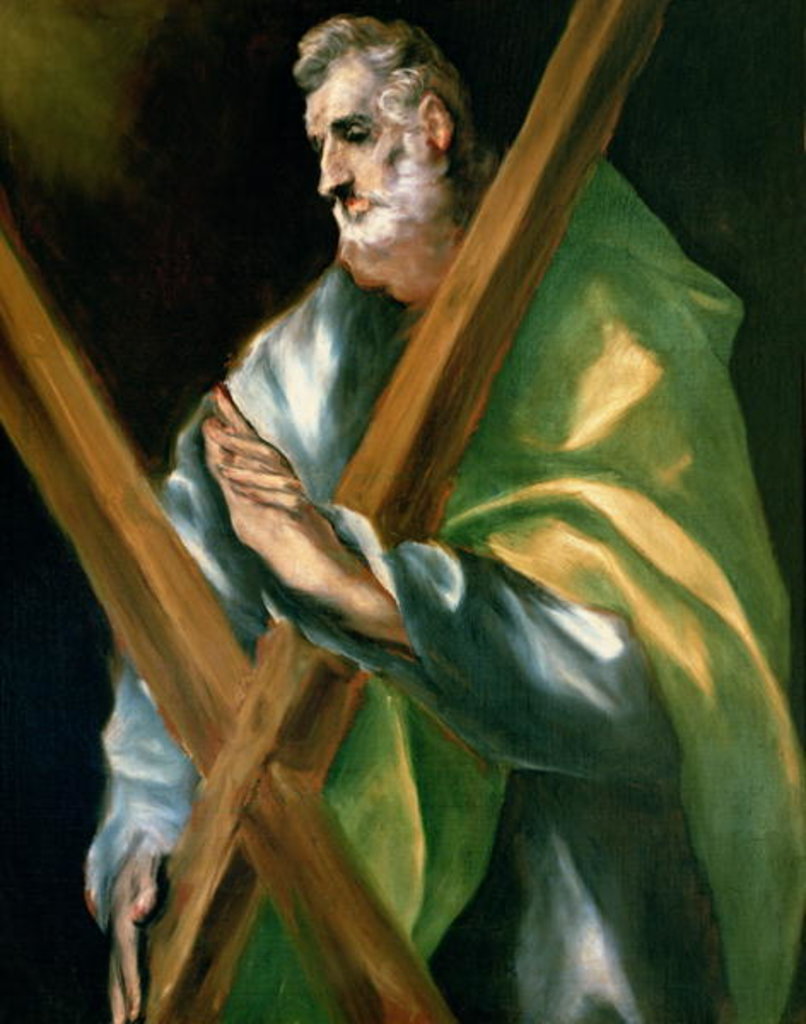 Detail of St. Andrew by El Greco
