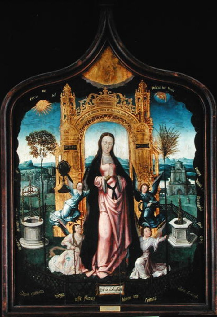 Detail of The Virgin of the Litanies or, The Immaculate Conception by Jean the Elder Bellegambe