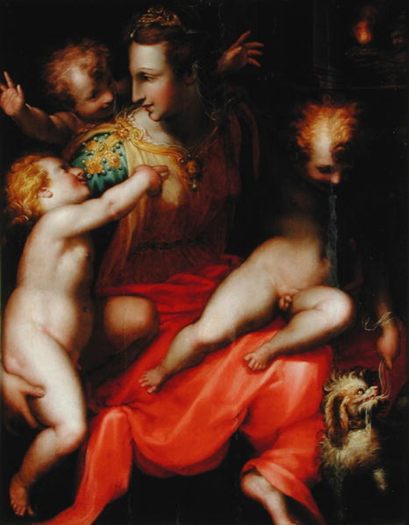 Detail of Charity by Francesco Morandini