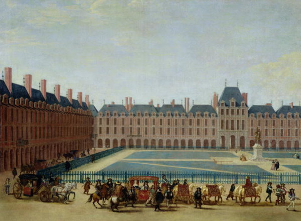 Detail of The Place Royale with the Royal Carriage, c.1655 by French School