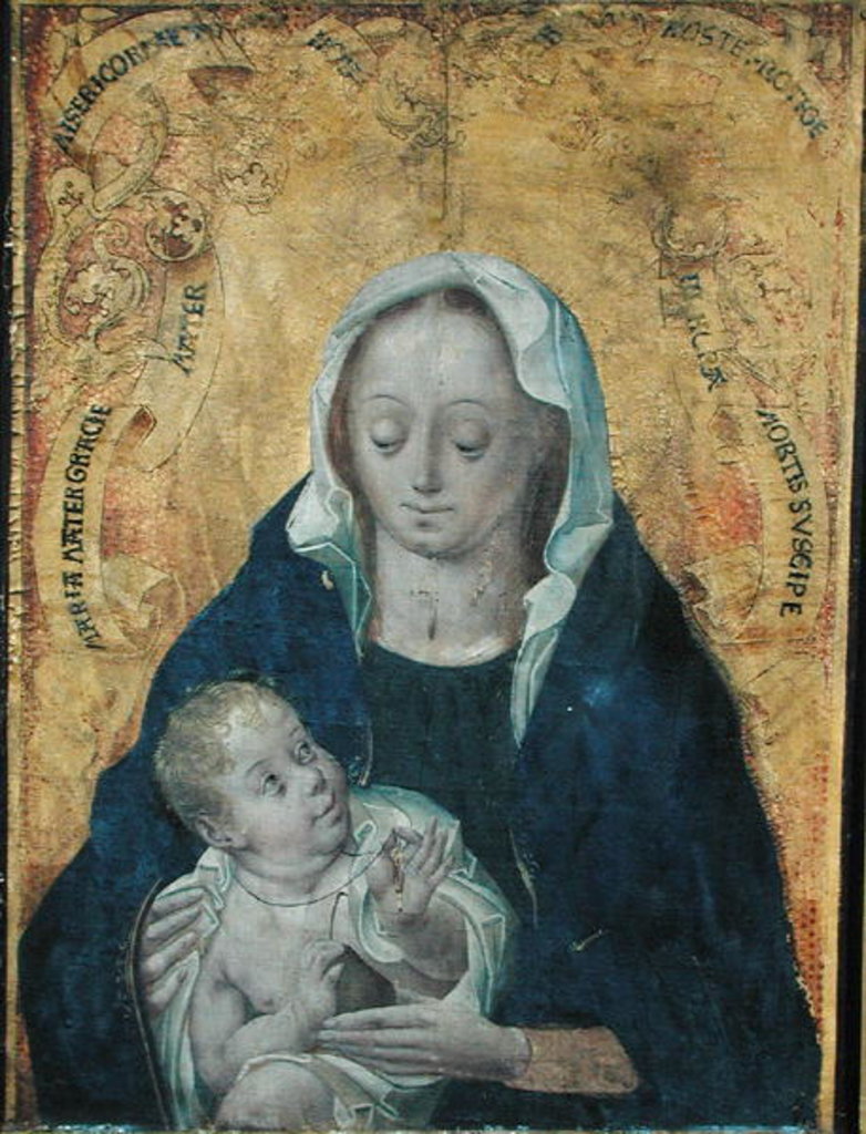 Detail of Virgin and Child by Flemish School