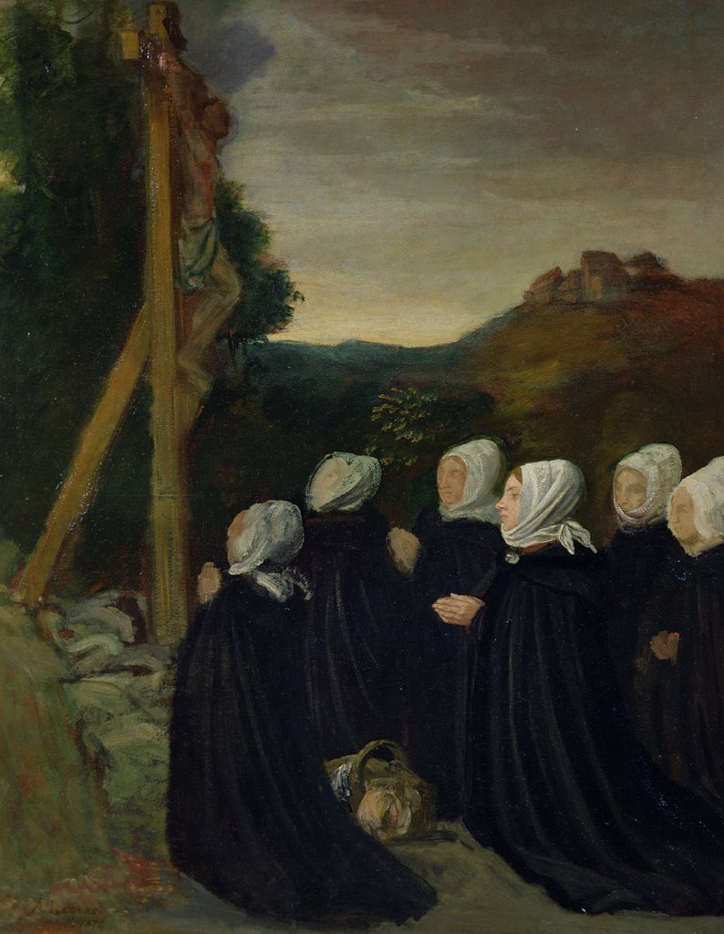 Detail of Calvary, 1874 by Alphonse Legros