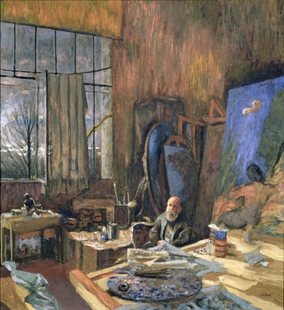 Detail of Portrait of Ker-Xavier Roussel 1935 by Edouard Vuillard