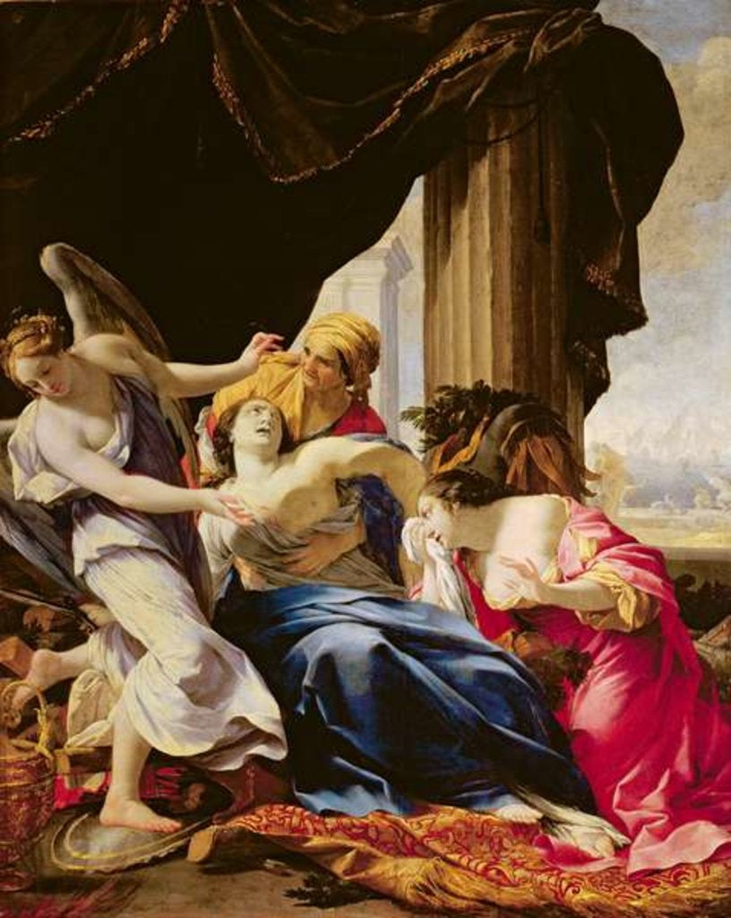 Detail of The Death of Dido, 1642-43 by Simon Vouet