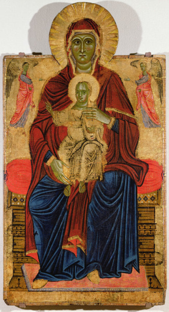 Detail of Madonna Enthroned by Master of the Bigallo Crucifix