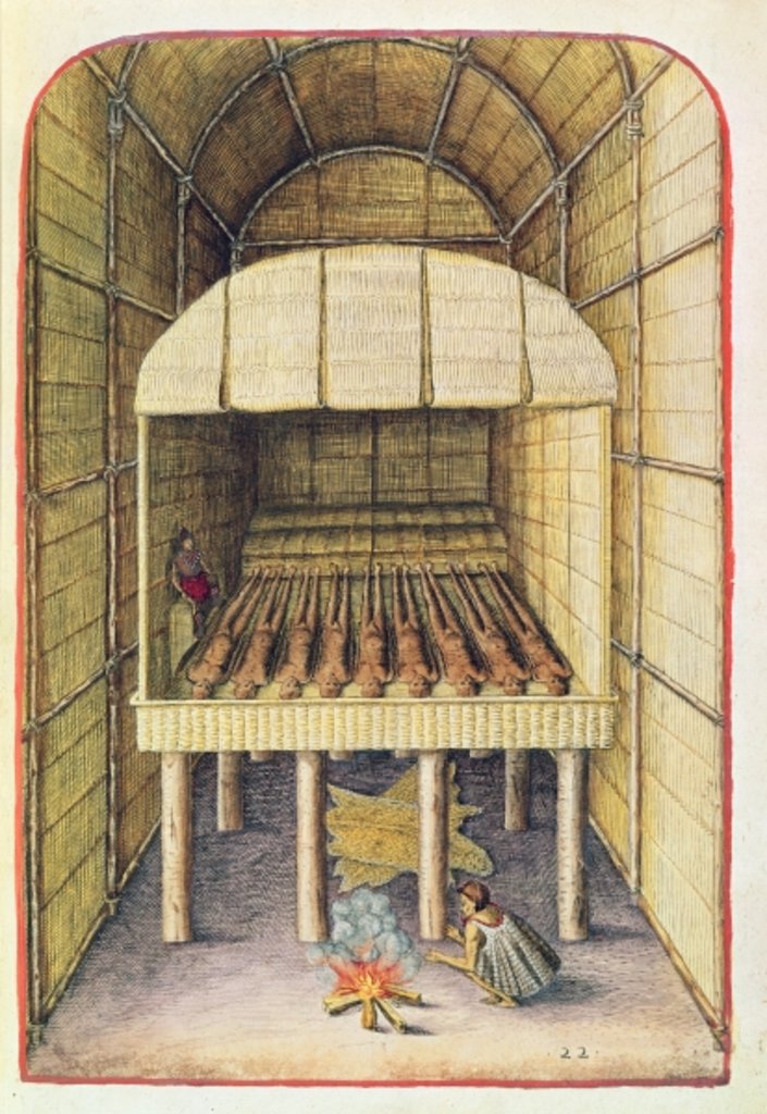 Detail of How the Indians Treated their Dead by John (after) White