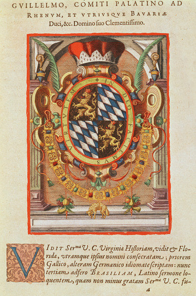 Detail of Coat of Arms by Theodor de Bry