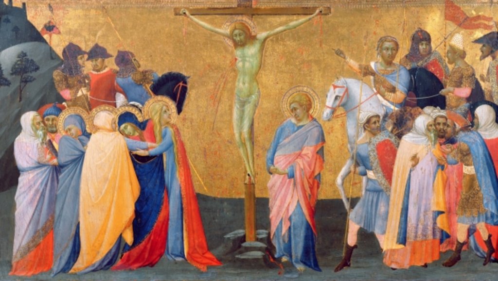Detail of The Crucifixion by Master of the Madonna of San Pietro of Ovila
