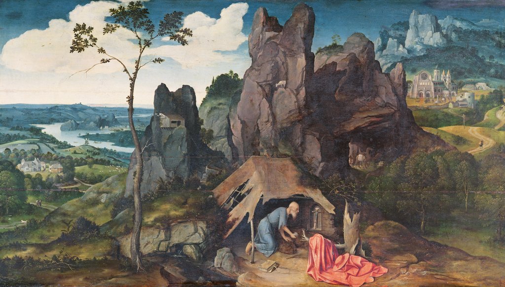 Detail of St. Jerome in the Desert by Joachim Patinir