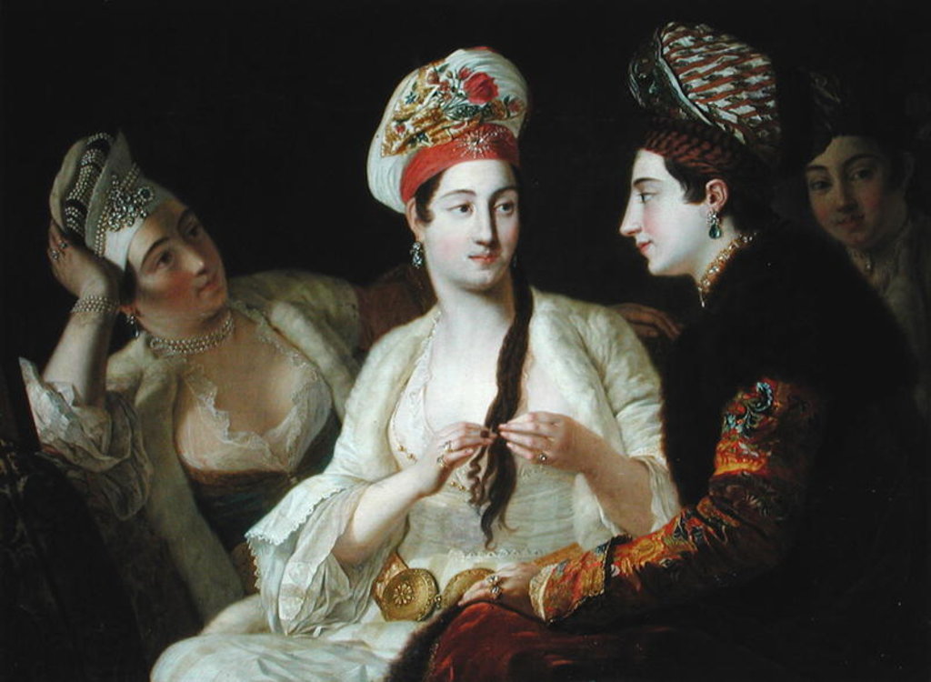 Detail of Turkish Women by Antoine Favray