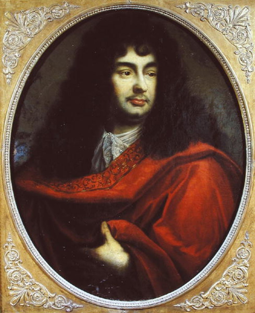 Detail of Portrait of Montfleury by Antoine Durand