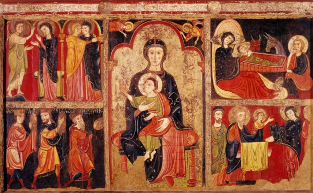 Detail of Altar Frontal of Santa Maria d'Avia, Bergueda, 1170-90 by Master of Avià