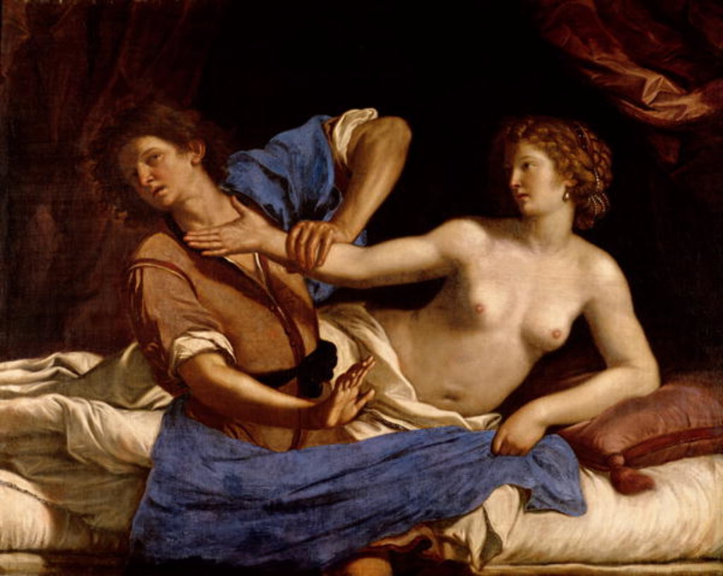 Detail of Joseph and the Wife of Potiphar, c.1649 by Guercino (1591-1666)