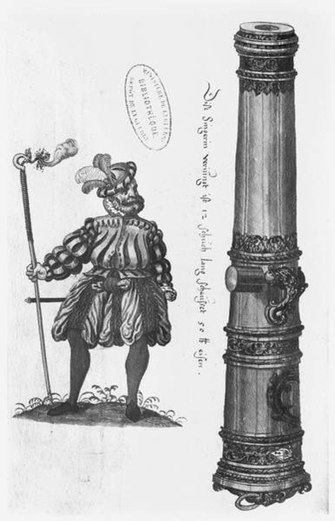 Detail of Cannon and gunner by German School