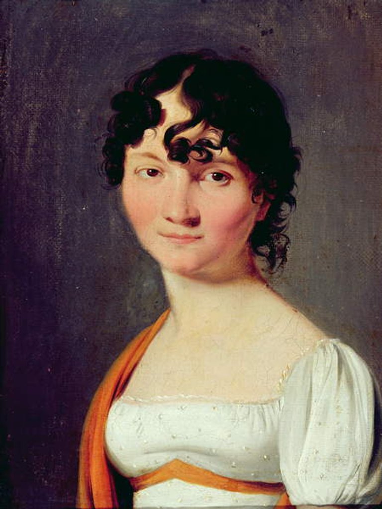 Detail of Portrait of Mrs Louis de Marizy by Louis Leopold Boilly