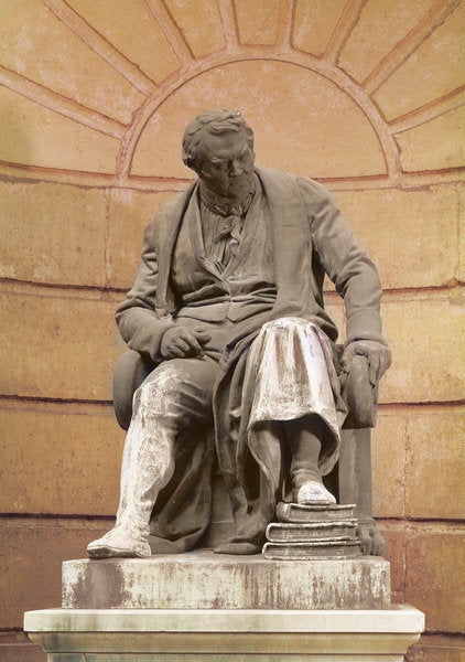 Detail of Statue of Francois Broussais c.1838-41 by Theophile Francois Marcel Bra