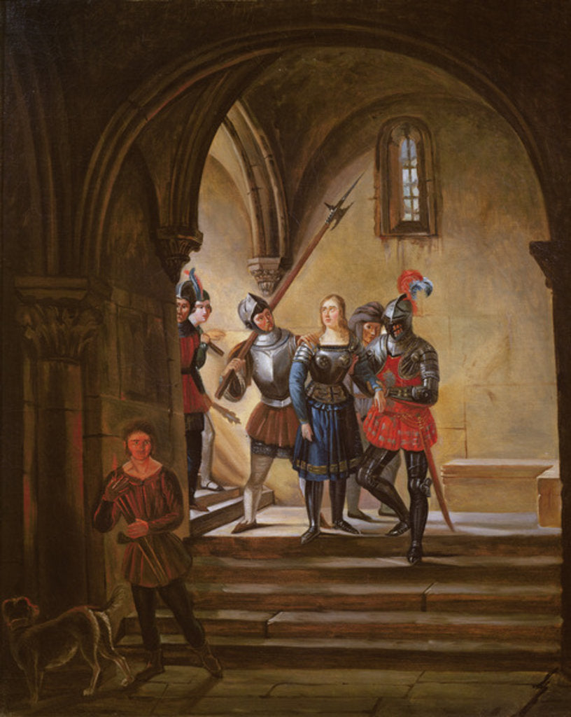 Detail of Joan of Arc Led to Prison by French School