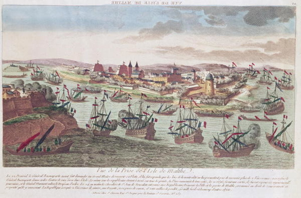 Detail of The Siege of Malta, 12th June 1798 by French School