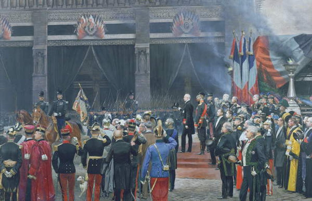 Detail of The Funeral of Louis Pasteur 5th October 1895, 1897 by Jean-Baptiste Edouard Detaille