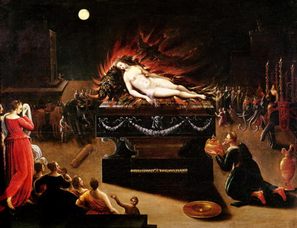 Detail of Apotheosis of Semele by Antoine Caron