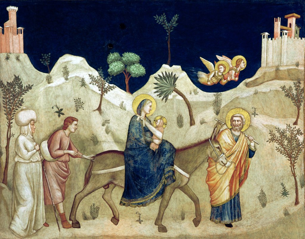 Detail of The Flight into Egypt, c.1305 by Ambrogio Bondone Giotto