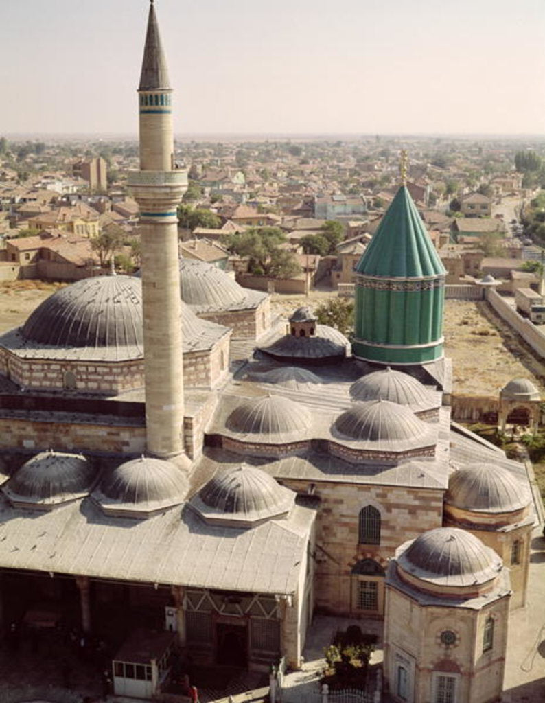 Detail of Aerial view of the Mevlana Tekke Konya, Turkey by Anonymous