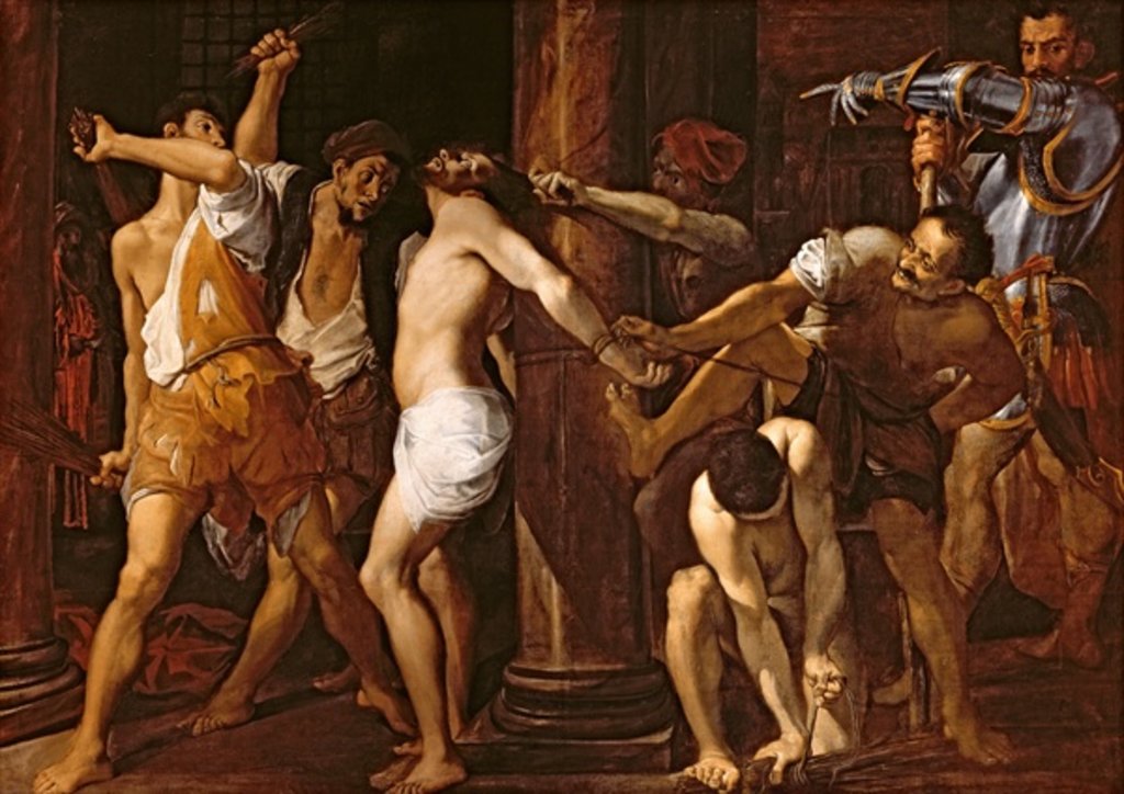 Detail of The Flagellation of Christ, 1586-87 by Ludovico Carracci