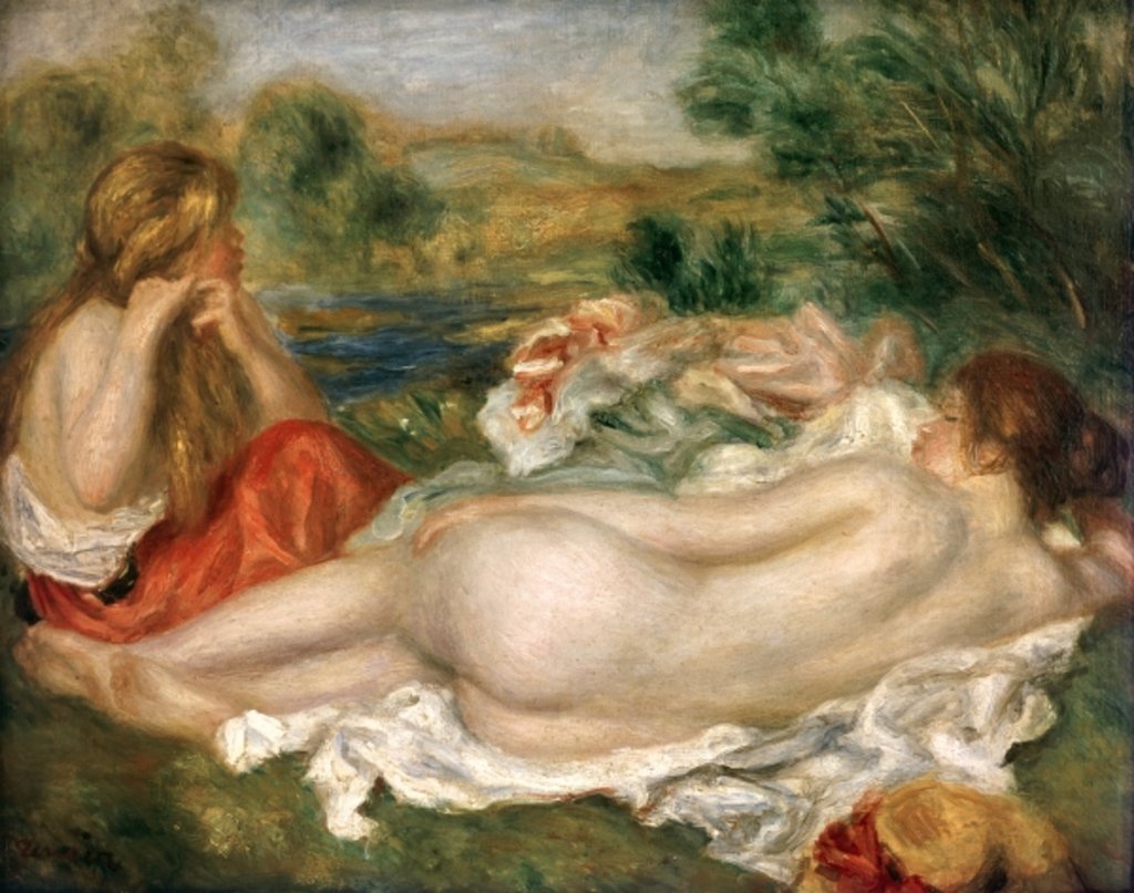Detail of Two Bathers, 1896 by Pierre Auguste Renoir