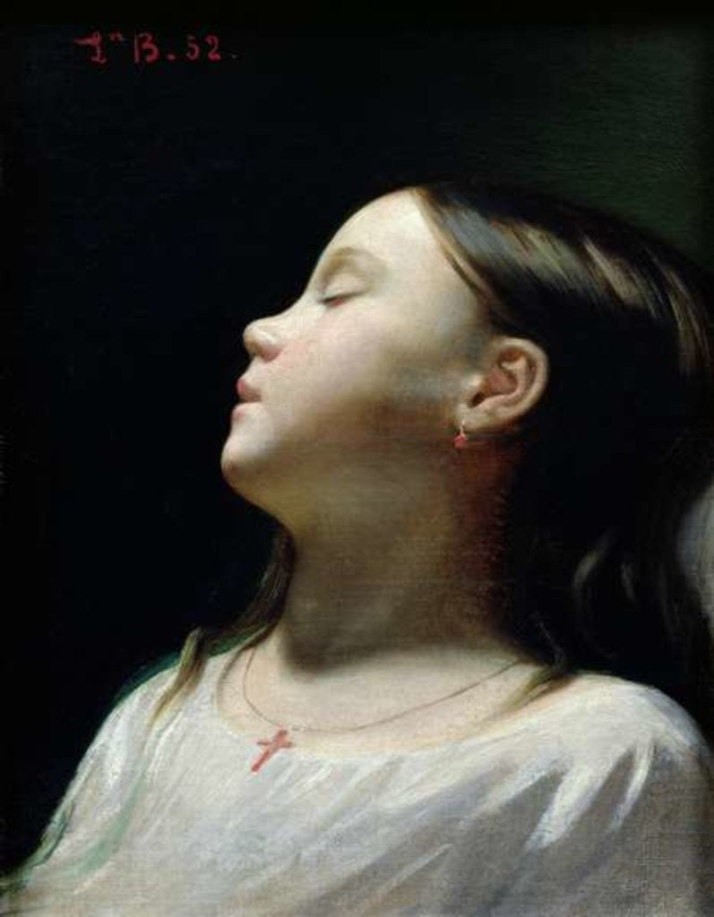 Detail of Young Girl Sleeping, 1852 by Leon Joseph Florentin Bonnat