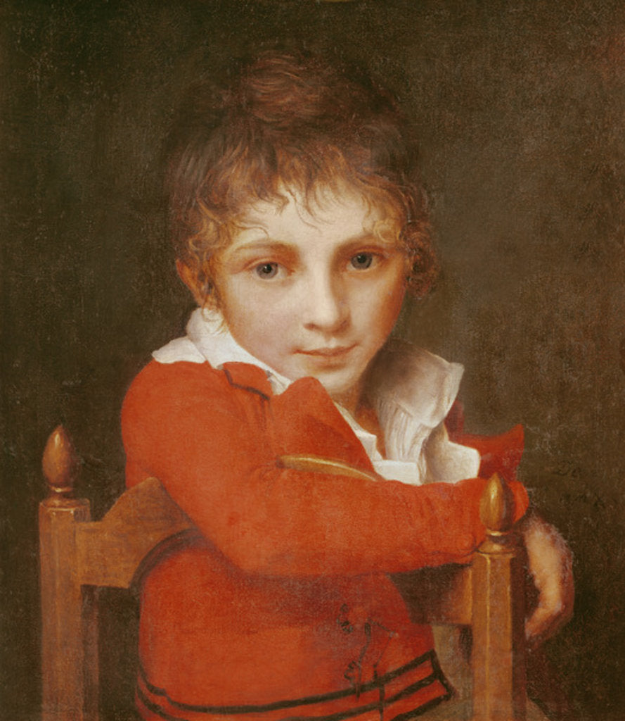 Detail of Portrait of a Young Boy by Jacques Louis David
