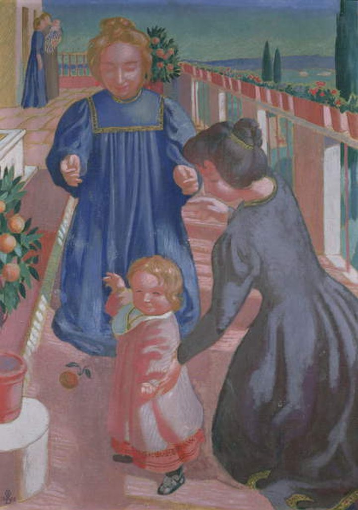 Detail of The First Steps on the Terrace at Fiesole, 1898 by Maurice Denis