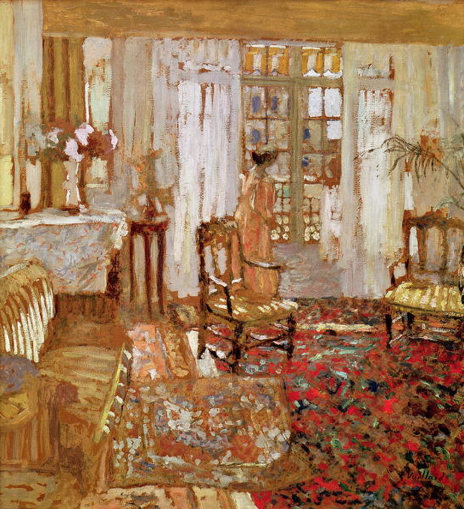 Detail of Interior with a Woman in Yellow in Front of a Window by Edouard Vuillard