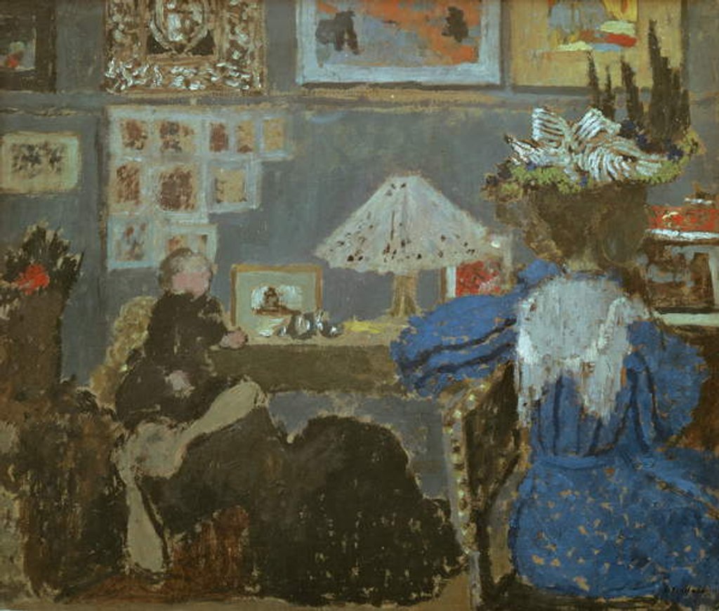 Detail of The Woman in Blue, 1890 by Edouard Vuillard