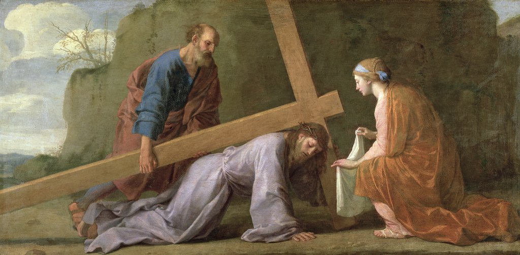 Detail of Jesus carrying his cross, c.1651 by Eustache Le Sueur