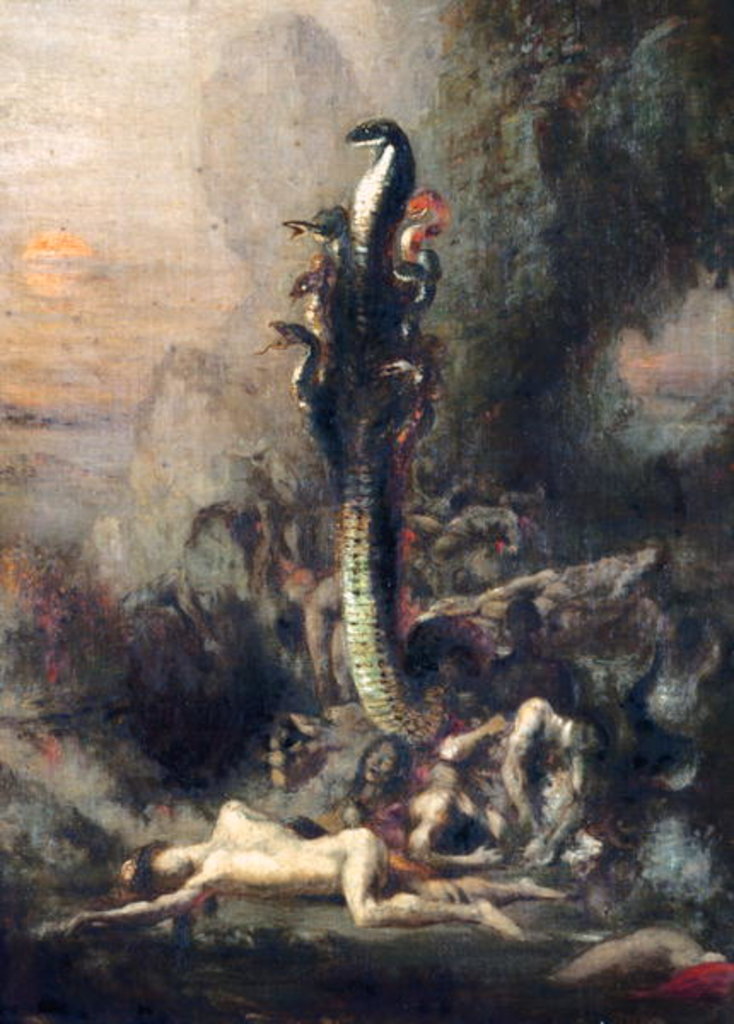 Detail of Hercules and the Lernaean Hydra, after Gustave Moreau, c.1876 by Narcisse Berchere