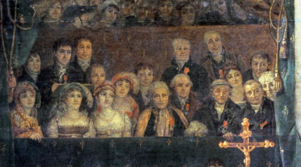 Detail of The Consecration of the Emperor Napoleon and the Coronation of the Empress Josephine by Pope Pius VII, 2nd December 1804, 1806-7 by Jacques Louis David