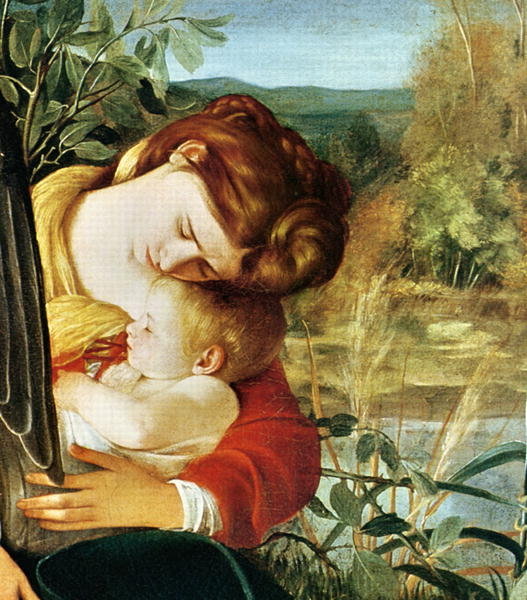 Detail of Rest on the Flight into Egypt, c.1603 by Michelangelo Merisi da Caravaggio
