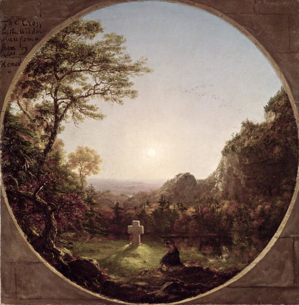 Detail of The Solitary Cross, 1845 by Thomas Cole