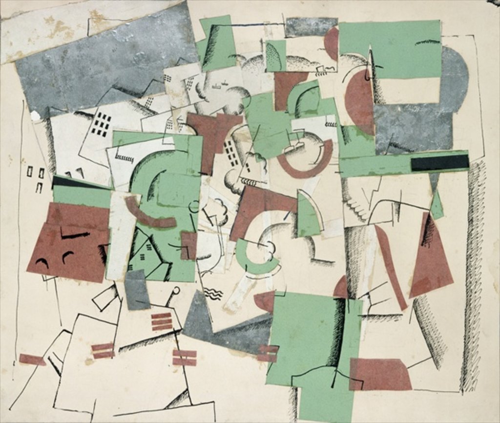Detail of Composition, c.1920 by Georges Valmier