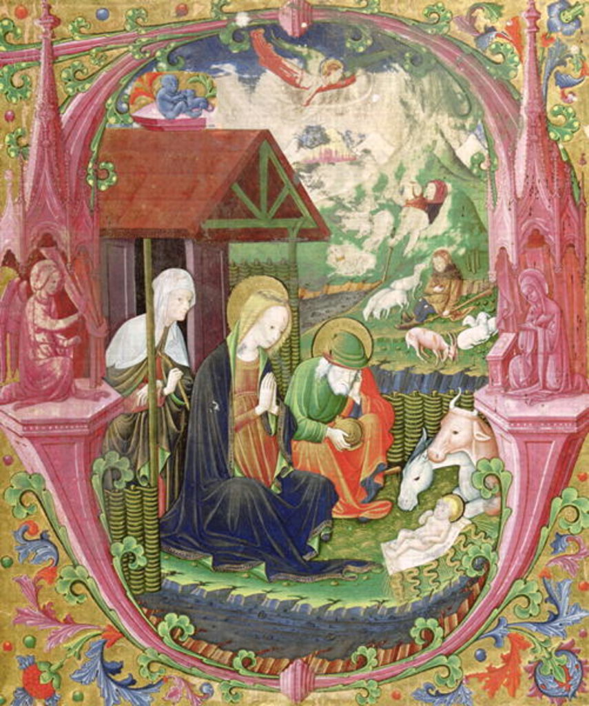 Detail of The Nativity, Northern Italian School by Italian School