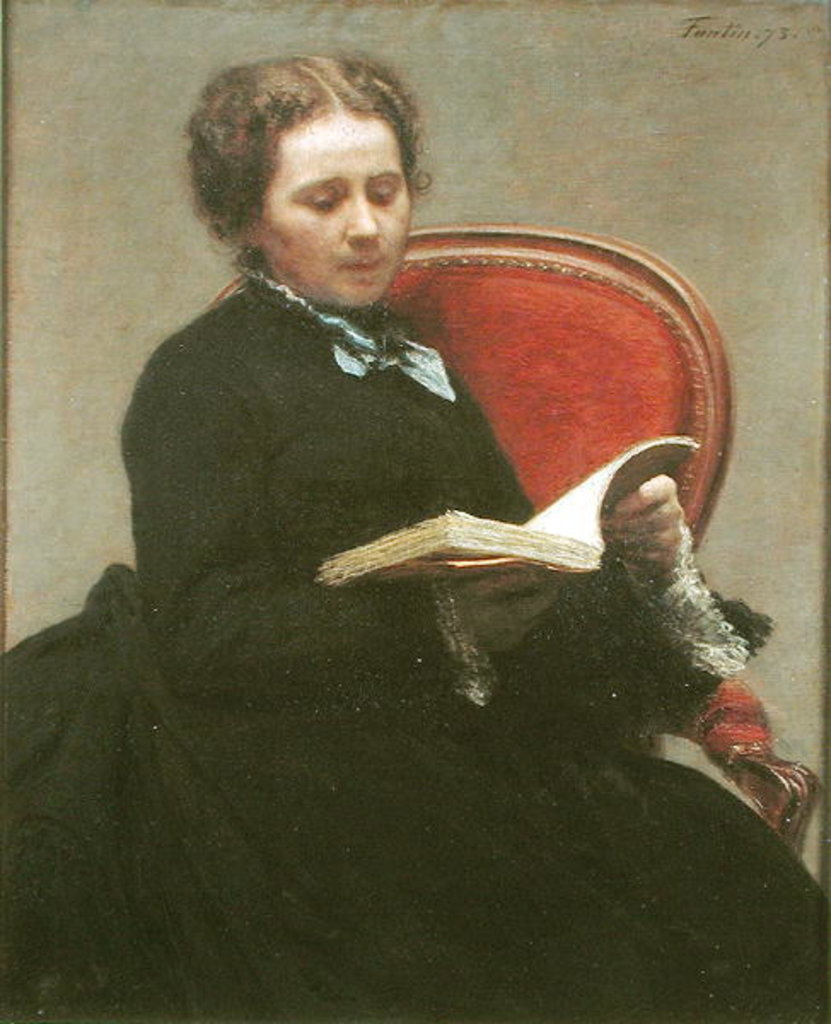 Detail of Victoria Dubourg 1873 by Ignace Henri Jean Fantin-Latour