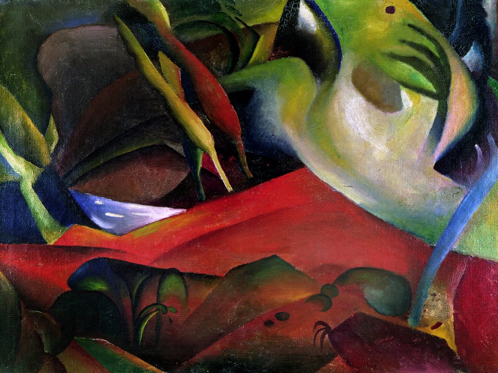 Detail of The Storm, 1911 by August Macke