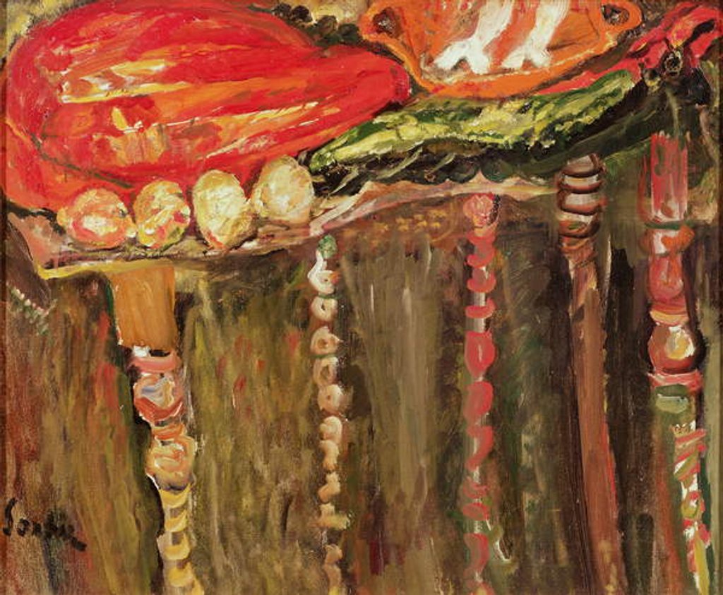 Detail of Still Life with a Piece of Raw Meat, c.1924 by Chaim Soutine