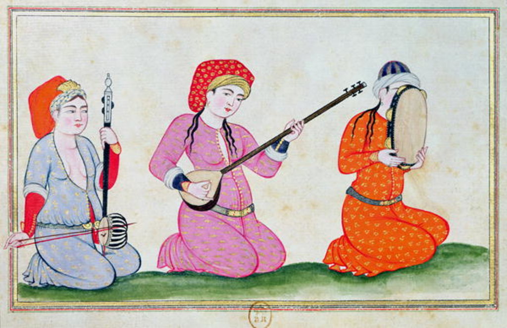 Detail of Musicians by Ottoman School
