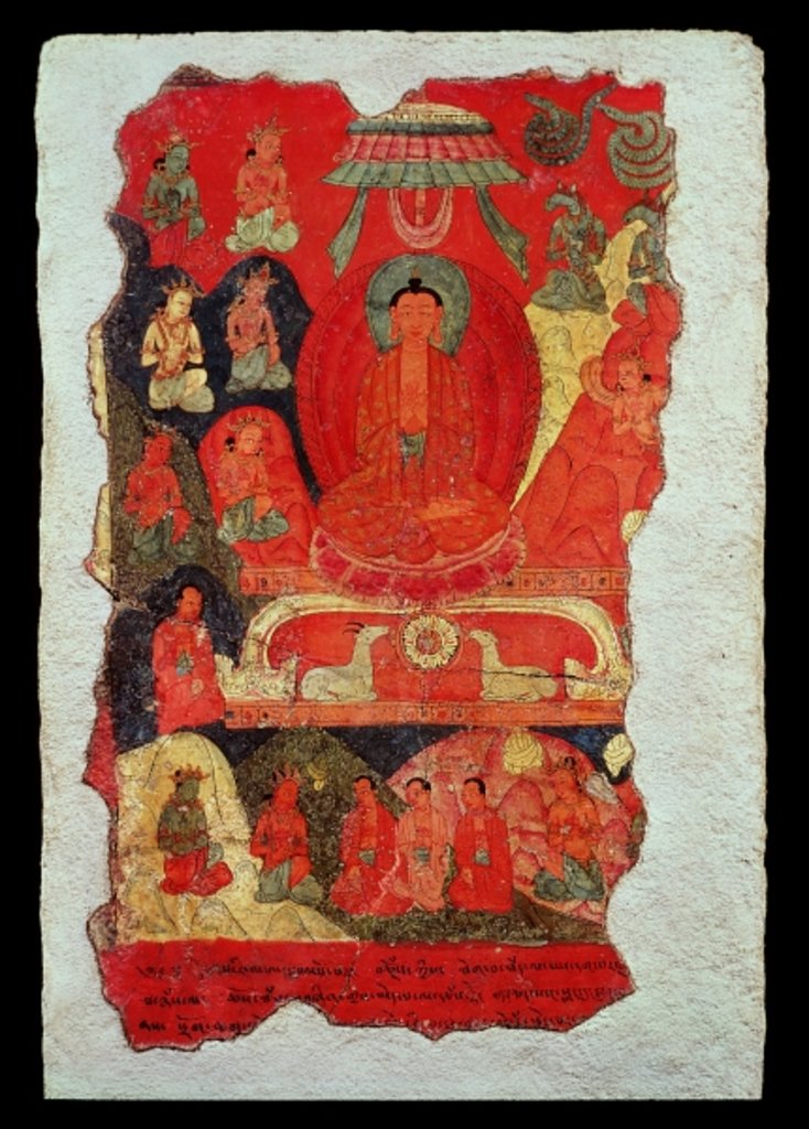 Detail of The First Sermon of Buddha by Tibetan School