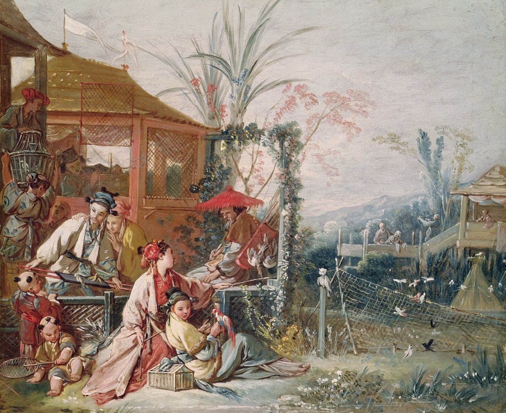 Detail of The Chinese Hunt, c.1742 by Francois Boucher