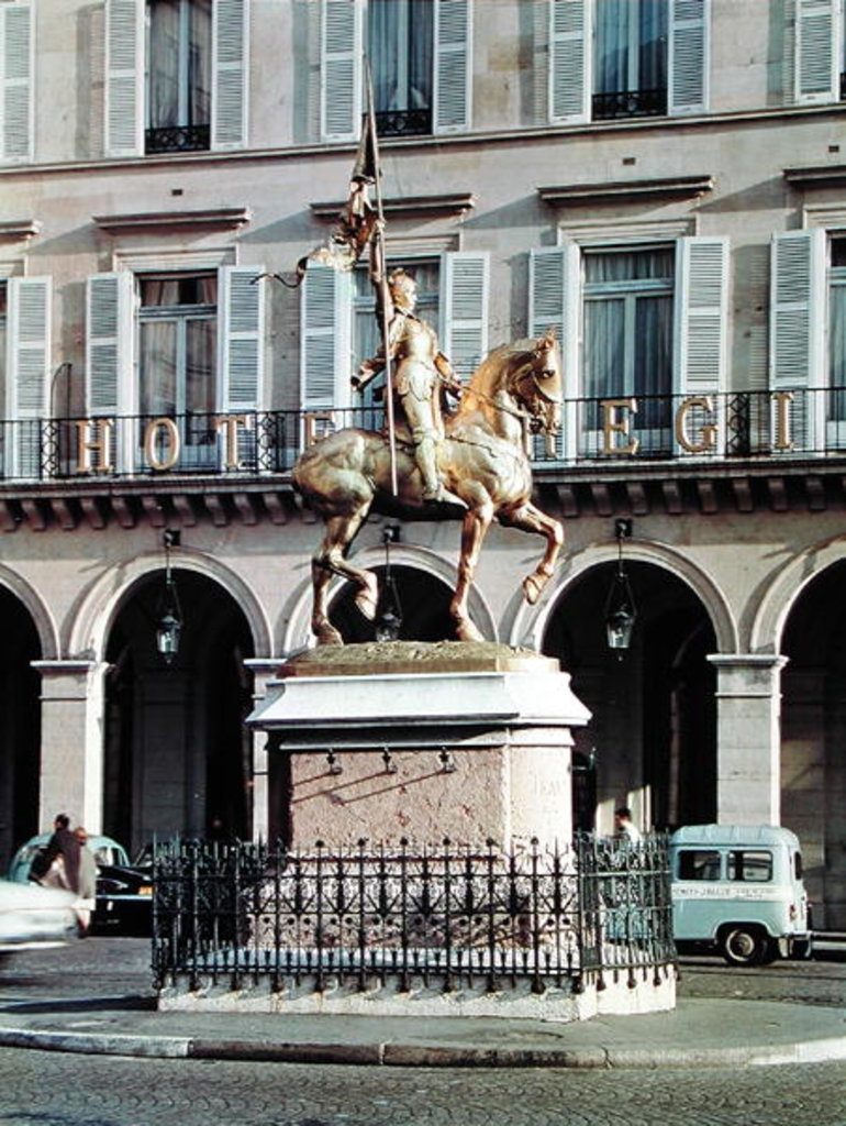 Detail of Equestrian statue of Joan of Arc 1874, modified 1899 by Emmanuel Fremiet