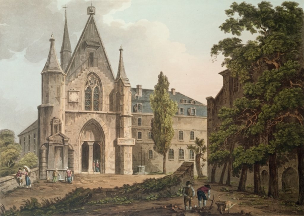 Detail of The College de Navarre in Paris by John Claude Nattes