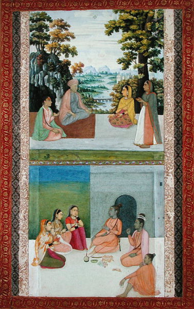 Detail of Ms E-14 Mystical Conversations from a Moraqqa by Indian School