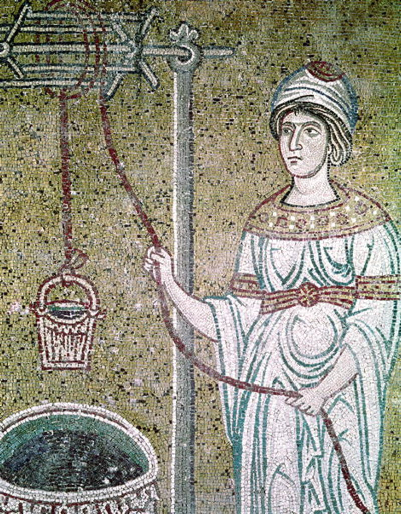 Detail of The Woman of Samaria by Byzantine School